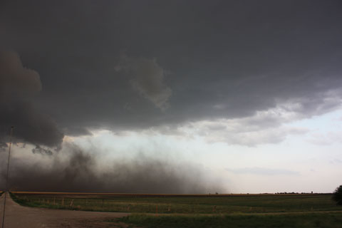 dust below storm cloud