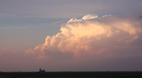 sunset storm