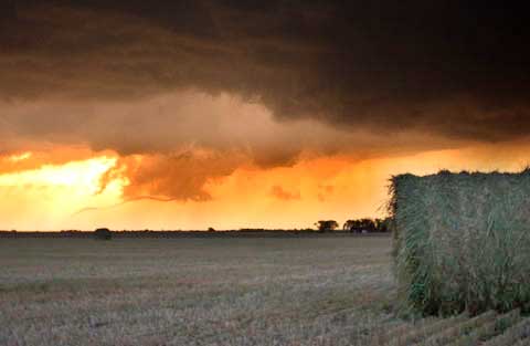 sunset tornado dissipating