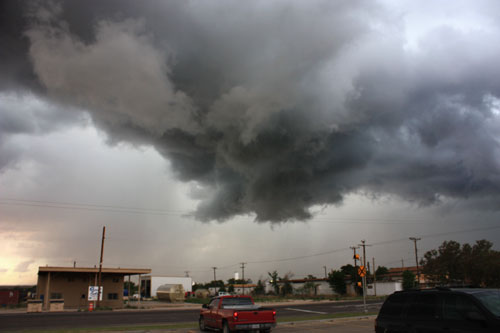 approaching wall cloud big springs texas