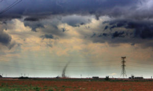 anti-cyclonic landspout