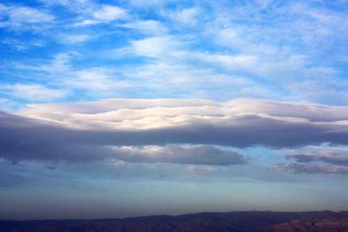 layered clouds