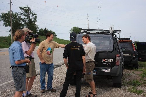 george korounis getting interviewed