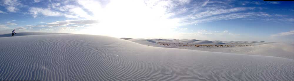 white sands