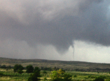 tornado with a satellite tornado