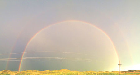 180 degrees double rainbow