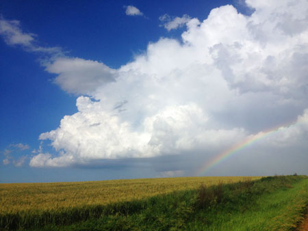 storm with rain cloud