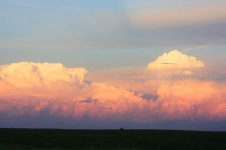 sunset storm dying out