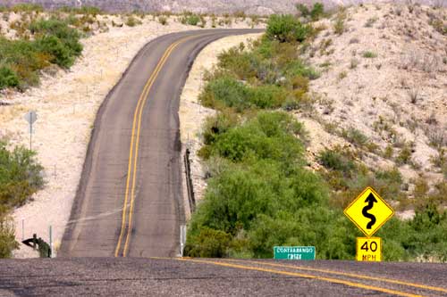 hilly road