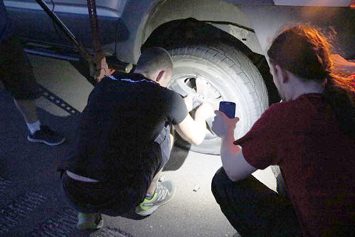 flat tire