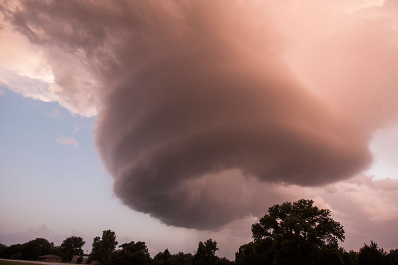 pink horseshoe supercell
