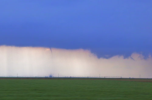 funnel with rotation tornado