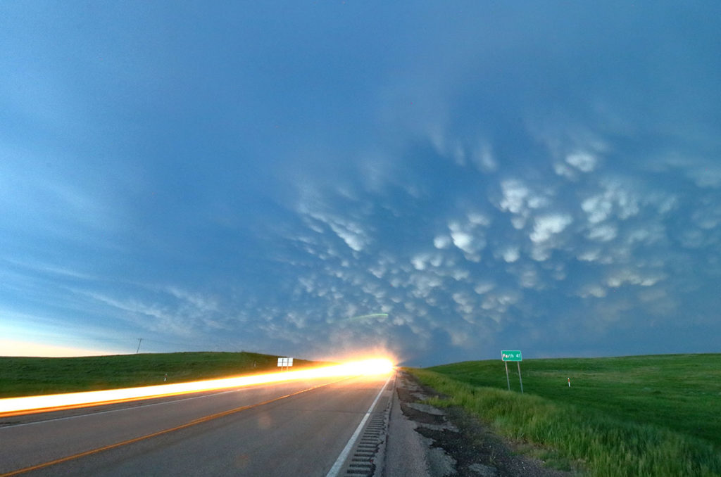 laser beam from mammatus